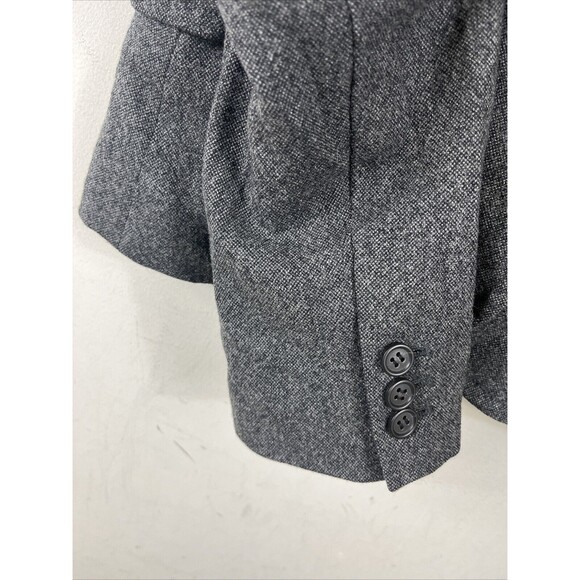 J CREW Women’s Gray Tweed Blazer Size 6 Charcoal Jacket 77388 - Picture 4 of 9
